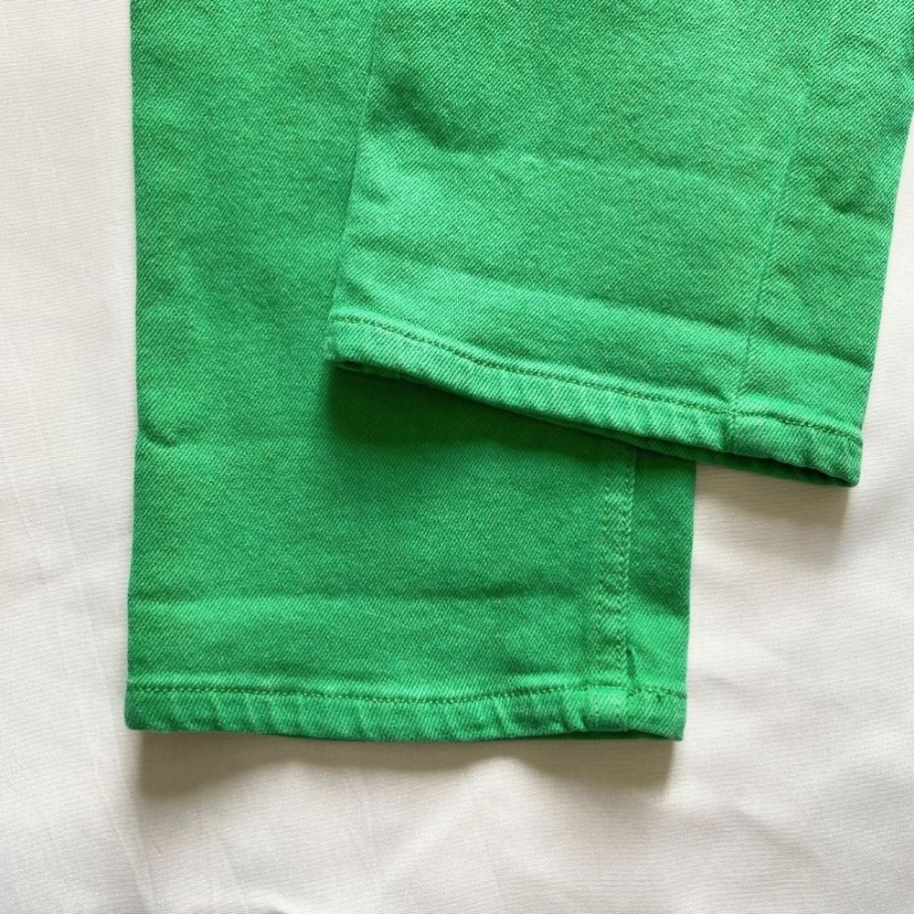 NWT ARITZIA WILFRED THE MELINA JEANS IN ALIEN GREEN - 8 - Picture 10 of 11